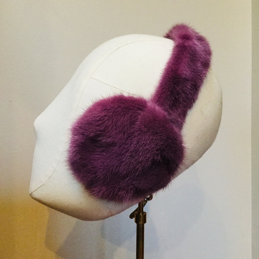 NEW! 100% REAL MINK FUR Earmuffs - Picture 2 of 8